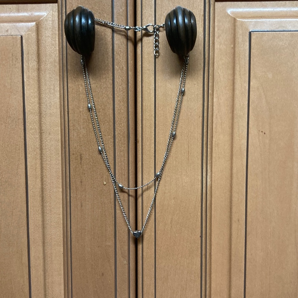 Source Unknown Silver Necklace - image 1